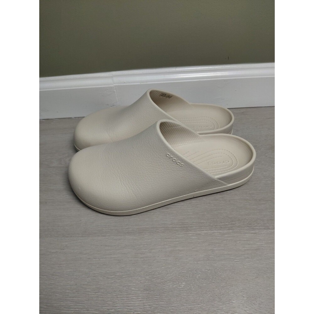 Crocs Dylan  Clogs Stucco Ivory Unisex Men Size 8 Women Size 10